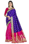Vasthrlay Banarasi Peach Ethnic Wear