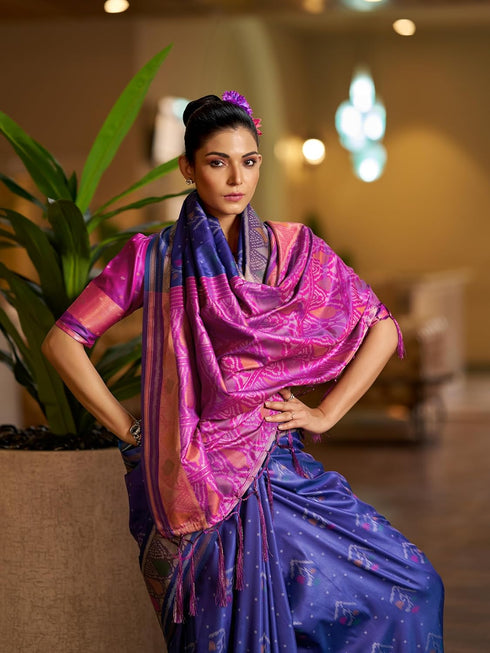 Vasthrlay Unstitched Multicolor Comfortable Friendly Saree