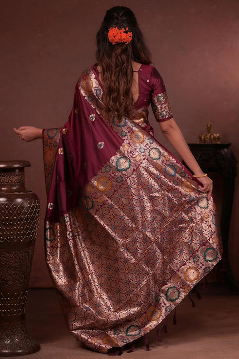 Vasthrlay Kanjivaram Unstitched Blouse Ethnic Wear