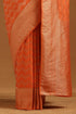 Vasthrlay Orange Georgette Woven