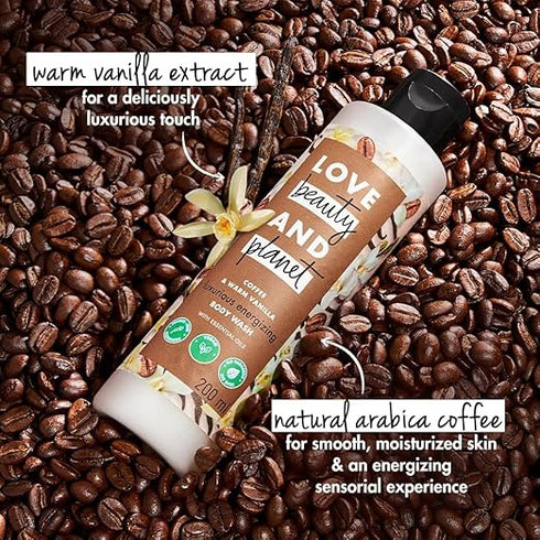 Love Beauty And Planet Coffee and Warm Vanilla Body Wash
