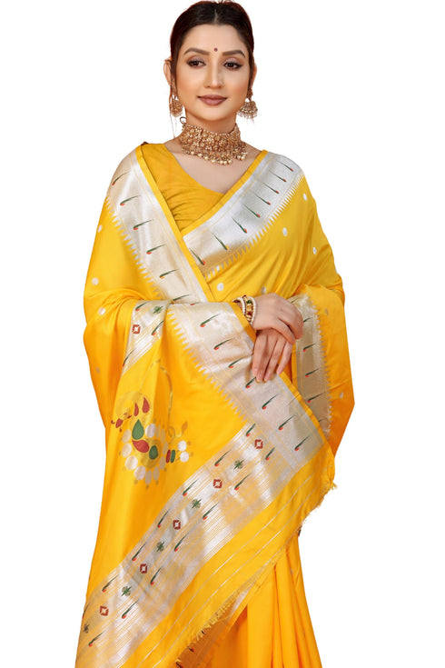 Vasthrlay Paithani Unstitched Saree