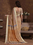 Vasthrlay Weaving Printed Beige Saree