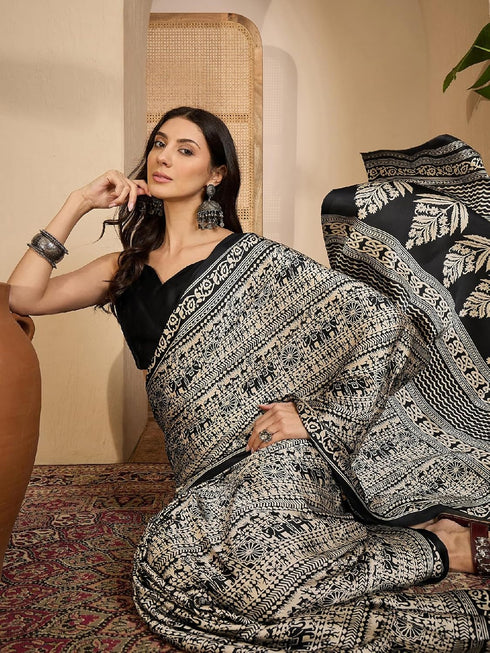 Vasthrlay Jacquard Olive Saree