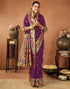 Vasthrlay Womens Paithani Unstitched Dark Green Saree