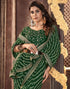Vasthrlay Georgette Leheriya Unstitched Blue Saree