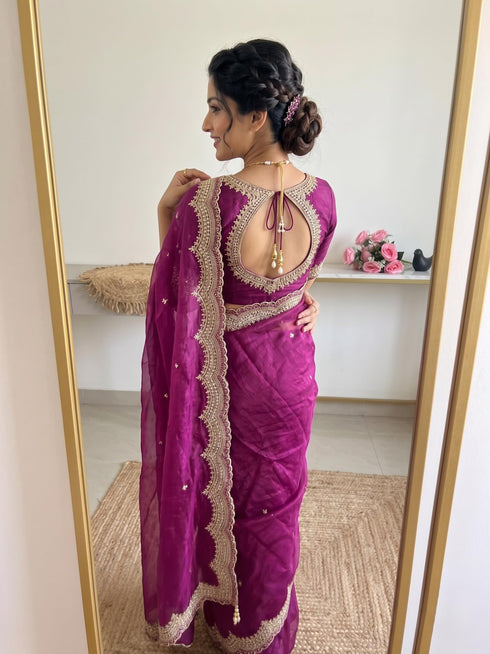 Vasthrlay Embroidery Saree