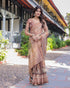 Vasthrlay Handloom Cotton Tassels Saree