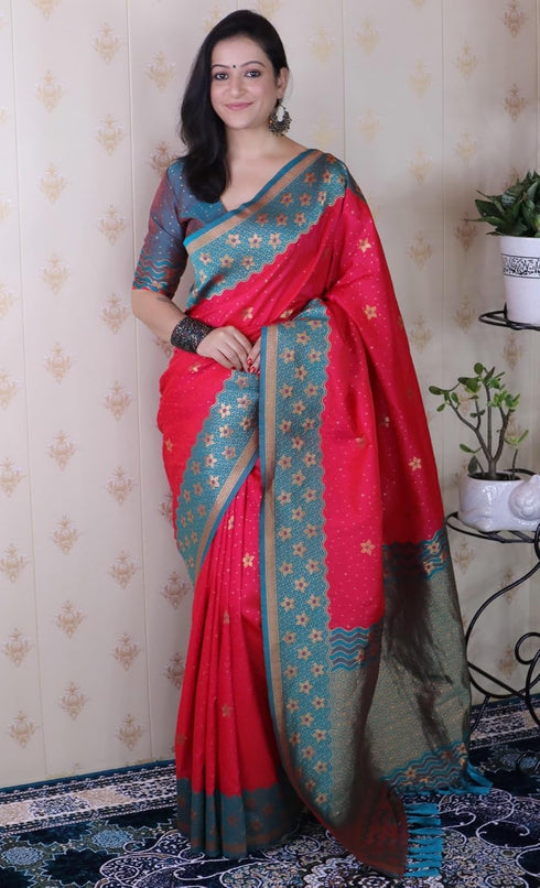 Vasthrlay Kanjivaram Unstitched Blouse Ethnic Wear