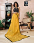 Vasthrlay Chanderi Printed Unstitched Orange Saree