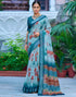 Vasthrlay Womens Unstitched Blouse White Saree