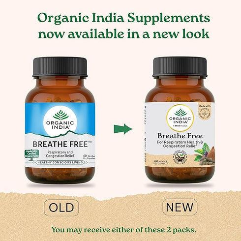 Organic India Breathe Free Veg Capsules