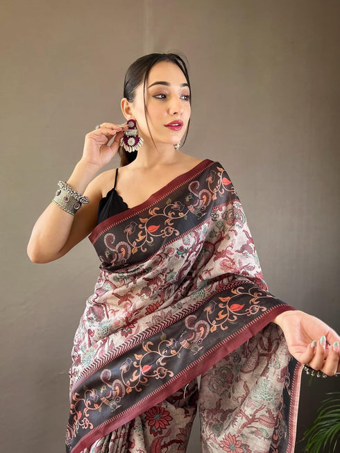 Vasthrlay Kalamkari Cotton Blouse Ethnic Wear
