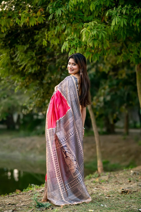 Vasthrlay Tussar Saree Ghicha