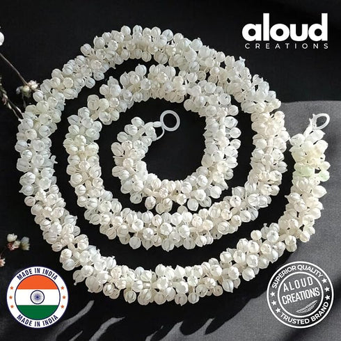 ALOUD CREATIONS 6Pc Decorative Artificial Mogra (Jasmine) Flower