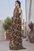 Vasthrlay Fashion Chiffon Printed Red Ethnic Wear