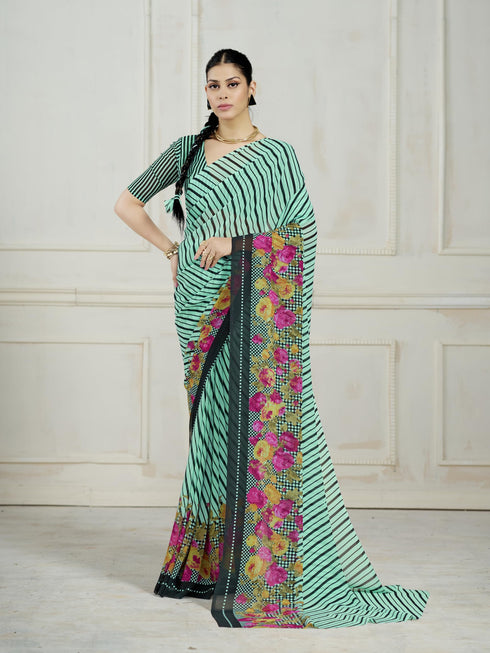 Vasthrlay Georgette Unstitched Saree