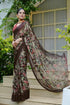 Vasthrlay Fashion Chiffon Georgette Beige Ethnic Wear