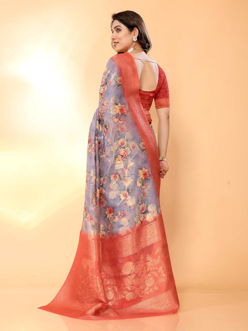 VasthrlayBarbari Jacquard Unstitched Grey Free Ethnic Wear