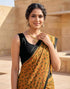 Vasthrlay Womens Printed Unstitched Purple Saree