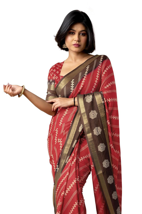 Vasthrlay Fashion Bandhani Printed Ethnic Wear