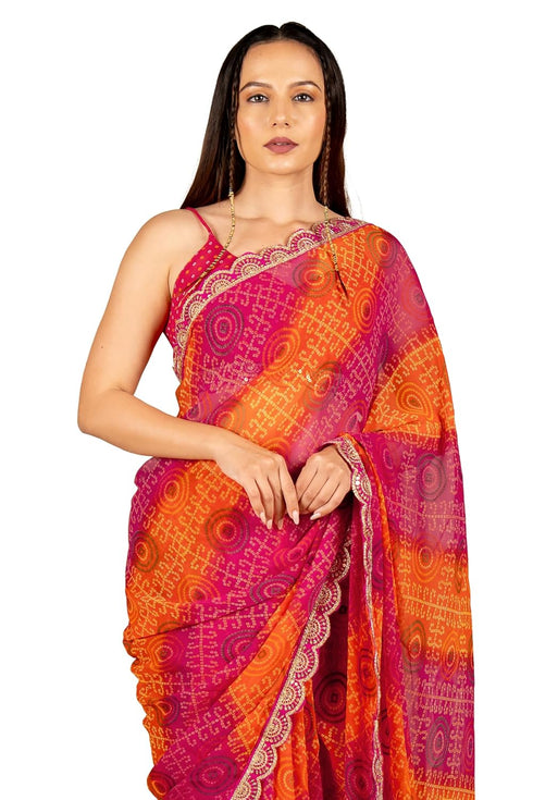 Vasthrlay Sourbh Georgette Plastic Turquoise Ethnic Wear