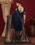 Vasthrlay Georgette Printed Unstitched Maroon Saree