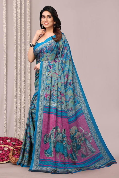 Vasthrlay Fashion Chiffon Printed Ethnic Wear