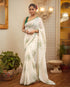 Vasthrlay Blue Unstitched Saree