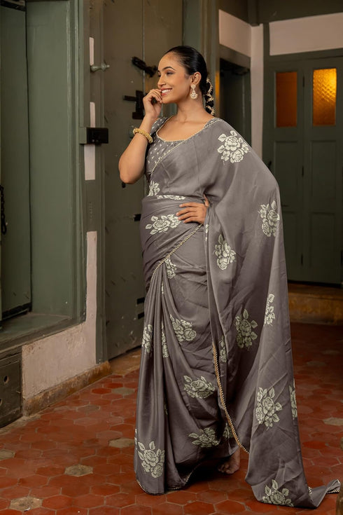 Vasthrlay Fashion Chiffon Printed Ethnic Wear