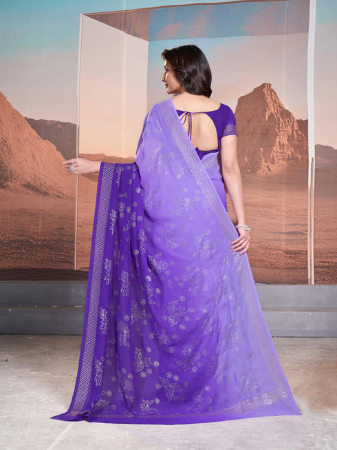 Vasthrlay Georgette Unstitched Saree