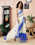Vasthrlay Womens Printed Unstitched Olive Green Saree