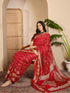 Vasthrlay Banarasi Weaving Maroon Saree