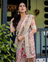 Vasthrlay Womens Printed Unstitched Light Green Saree