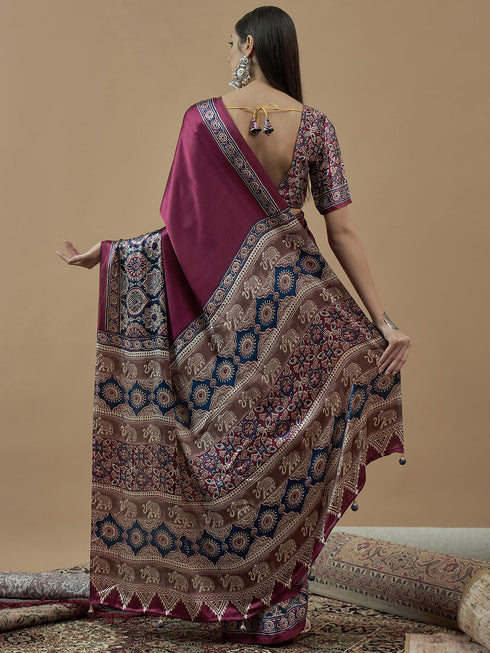 Vasthrlay Printed Unstitched Hs Ethnic Wear