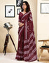 Vasthrlay Womens Printed Unstitched Dark Green Saree