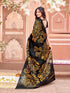 Vasthrlay Womens Printed Unstitched Dusty Pink Saree