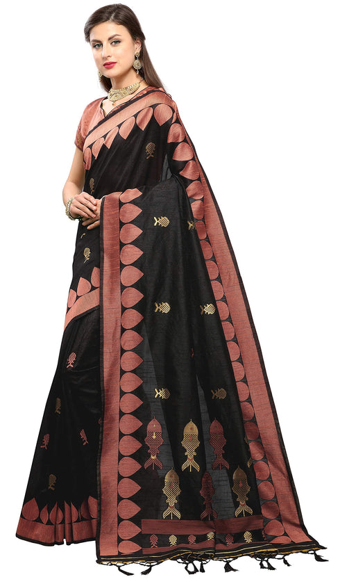 Vasthrlay Black Saree