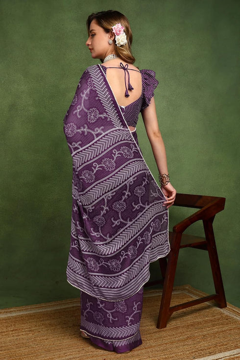 Vasthrlay Fashion Chiffon Printed Ethnic Wear