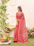 Vasthrlay Womens Printed Unstitched Light Green Saree