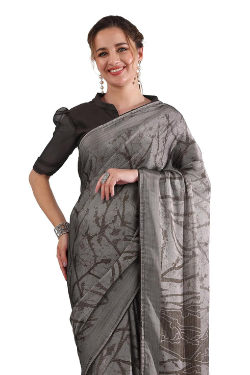 Vasthrlay Fashion Chiffon Geometric Printed Ethnic Wear