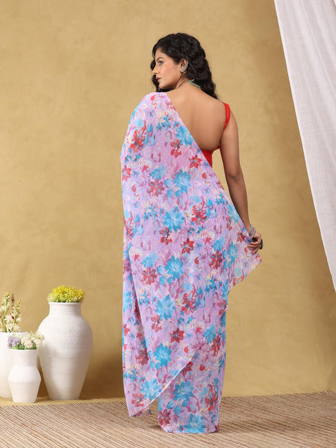 Vasthrlay Georgette Floral Saree