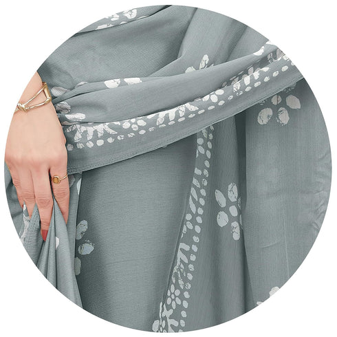Vasthrlay Fashion Chiffon Printed Parrot Ethnic Wear