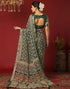 Vasthrlay Georgette Bandhani Unstitched Wine Saree