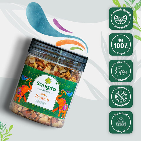 Sangita Mukhwas Rajwadi Mouth Freshener Mukhwas | Almonds-Kharekh-Coconut