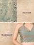 Vasthrlay Siroski Unstitch Steelgreen Ethnic Wear