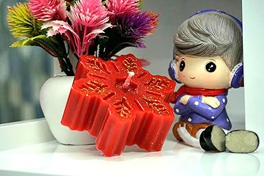 Christmas Snowflake Candle