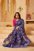 VasthrlayOrganza Printed Unstitched Rani Free Ethnic Wear