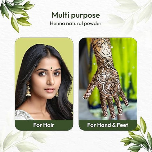 VCare Henna Natural Powder for Hair - 100 gm