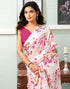 Vasthrlay Georgette Sequence Unstitched Black Saree